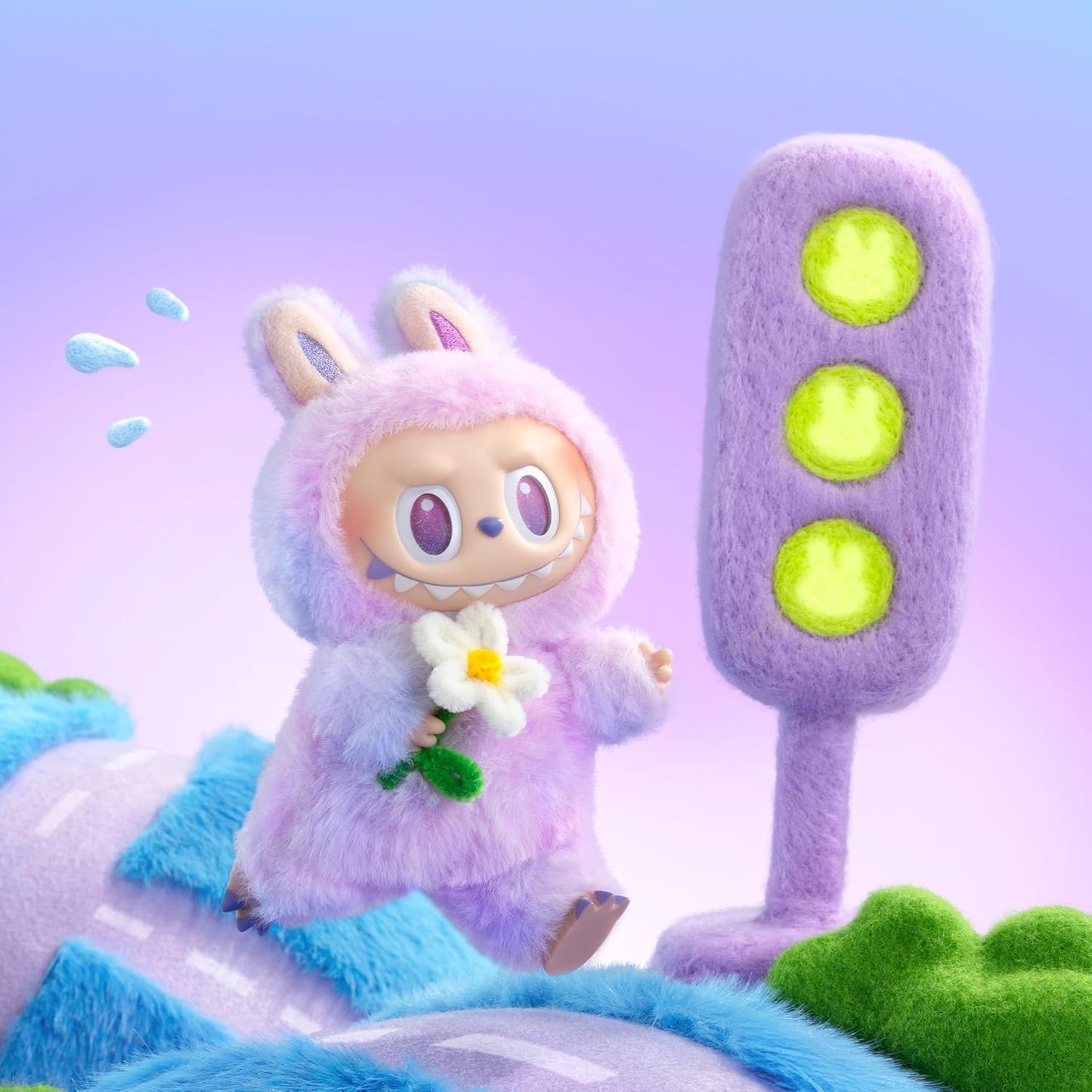 Labubu POP MART THE MONSTERS Big into Energy Series-Vinyl Plush Pendant Blind Box - Labubu version 3 (auth)