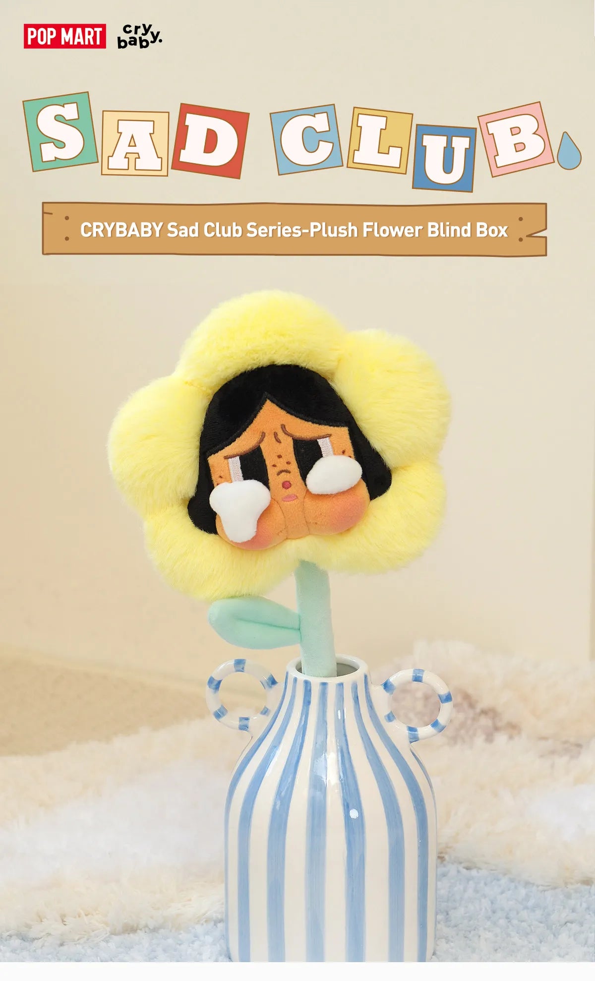 CRYBABY Sad Club Series - Plush Flower Blind Box