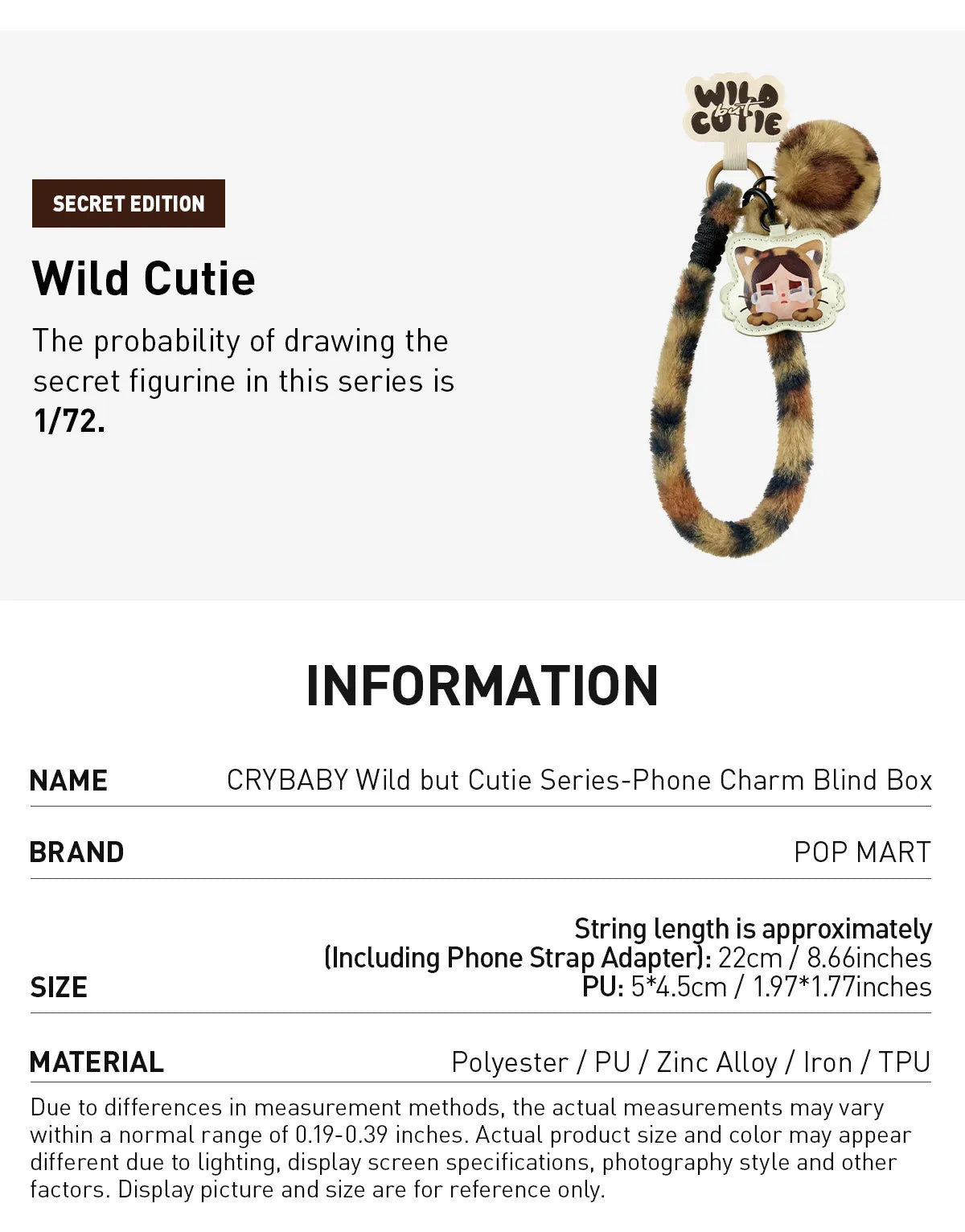 CRYBABY Wild but Cutie Series-Phone Charm
