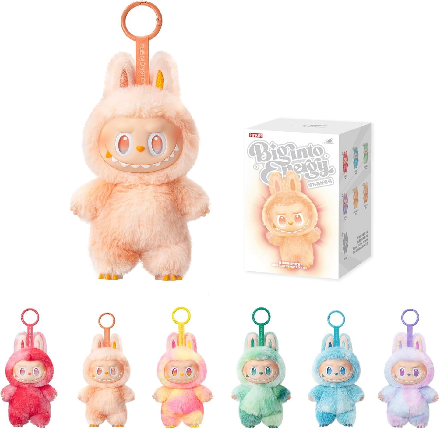 Labubu POP MART THE MONSTERS Big into Energy Series-Vinyl Plush Pendant Blind Box - Labubu version 3 (auth)