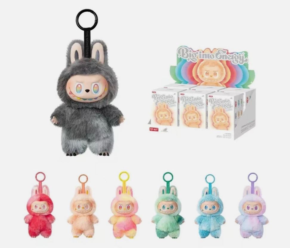 Labubu POP MART THE MONSTERS Big into Energy Series-Vinyl Plush Pendant Blind Box - Labubu version 3 (auth)